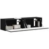 TV staliukas TV sieninė spintelė 2 pcs Juoda 60 x 31 x 29,5 cm