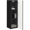 TV staliukas TV sieninė spintelė 2 pcs Juoda 30 x 31 x 100 cm