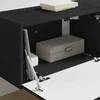 TV staliukas TV sieninė spintelė 2 pcs Juoda 60 x 31 x 29,5 cm