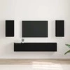 TV staliukas TV sieninė spintelė 2 pcs Juoda 30 x 31 x 60 cm