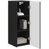 TV staliukas TV sieninė spintelė 2 pcs Juoda 30 x 31 x 80 cm