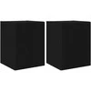 TV staliukas TV sieninė spintelė 2 pcs Juoda 30 x 31 x 40 cm