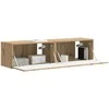 TV staliukas TV sieninė spintelė 2 pcs Meistrų ąžuolas 60 x 31 x 29,5 cm