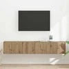 TV staliukas TV sieninė spintelė 2 pcs Meistrų ąžuolas 78,5 x 31 x 29,5 cm