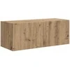 TV staliukas TV sieninė spintelė 2 pcs Meistrų ąžuolas 78,5 x 31 x 29,5 cm