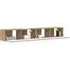 TV staliukas TV sieninė spintelė 2 pcs Meistrų ąžuolas 98 x 31 x 29,5 cm