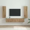 TV staliukas TV sieninė spintelė 2 pcs Meistrų ąžuolas 30 x 31 x 100 cm