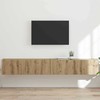 TV staliukas TV sieninė spintelė 2 pcs Meistrų ąžuolas 98 x 31 x 29,5 cm