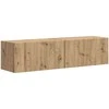 TV staliukas TV sieninė spintelė 2 pcs Meistrų ąžuolas 60 x 31 x 29,5 cm