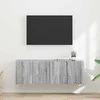 TV staliukas TV sieninė spintelė 2 pcs Pilkas Sonoma 59,5 x 31 x 40 cm