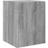 TV staliukas TV sieninė spintelė 2 pcs Pilkas Sonoma 30 x 31 x 40 cm