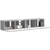 TV staliukas TV sieninė spintelė 2 pcs Pilkas Sonoma 78,5 x 31 x 29,5 cm