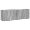 TV staliukas TV sieninė spintelė 2 pcs Pilkas Sonoma 59,5 x 31 x 40 cm