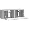 TV staliukas TV sieninė spintelė 2 pcs Pilkas Sonoma 39 x 31 x 29,5 cm