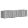 TV staliukas TV sieninė spintelė 2 pcs Pilkas Sonoma 60 x 31 x 29,5 cm