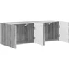 TV staliukas TV sieninė spintelė 2 pcs Pilkas Sonoma 59,5 x 31 x 40 cm