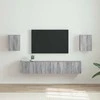 TV staliukas TV sieninė spintelė 2 pcs Pilkas Sonoma 30 x 31 x 40 cm