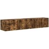 TV staliukas TV sieninė spintelė 2 pcs Rūkyta ąžuolas 78,5 x 31 x 29,5 cm