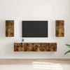 TV staliukas TV sieninė spintelė 2 pcs Rūkyta ąžuolas 30 x 31 x 60 cm