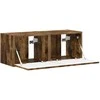 TV staliukas TV sieninė spintelė 2 pcs Rūkyta ąžuolas 39 x 31 x 29,5 cm