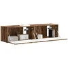 TV staliukas TV sieninė spintelė 2 pcs Rūkyta ąžuolas 60 x 31 x 29,5 cm