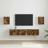 TV staliukas TV sieninė spintelė 2 pcs Rūkyta ąžuolas 30 x 31 x 40 cm