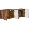 TV staliukas TV sieninė spintelė 2 pcs Senovinis medis 59,5 x 31 x 40 cm