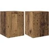 TV staliukas TV sieninė spintelė 2 pcs Senovinis medis 30 x 31 x 40 cm