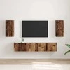 TV staliukas TV sieninė spintelė 2 pcs Senovinis medis 30 x 31 x 60 cm
