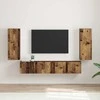 TV staliukas TV sieninė spintelė 2 pcs Senovinis medis 30 x 31 x 80 cm