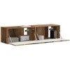 TV staliukas TV sieninė spintelė 2 pcs Senovinis medis 60 x 31 x 29,5 cm