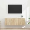 TV staliukas TV sieninė spintelė 2 pcs Sonoma ąžuolas 59,5 x 31 x 40 cm
