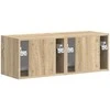 TV staliukas TV sieninė spintelė 2 pcs Sonoma 39 x 31 x 29,5 cm