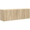 TV staliukas TV sieninė spintelė 2 pcs Sonoma ąžuolas 59,5 x 31 x 40 cm