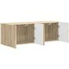 TV staliukas TV sieninė spintelė 2 pcs Sonoma ąžuolas 59,5 x 31 x 40 cm