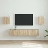 TV staliukas TV sieninė spintelė 2 pcs Sonoma 30 x 31 x 40 cm