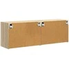 TV staliukas TV sieninė spintelė 2 pcs Sonoma ąžuolas 59,5 x 31 x 40 cm