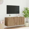 TV staliukas TV sieninė spintelė su LED Amatininkų ąžuolas 100 x 35 x 41 cm