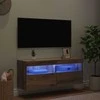 TV staliukas TV sieninė spintelė su LED Amatininkų ąžuolas 100 x 30 x 40 cm