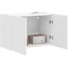 TV staliukas TV sieninė spintelė Balta 59,5 x 31 x 40 cm Apdirbta mediena