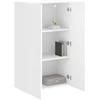 TV staliukas TV sieninė spintelė Balta 59,5 x 31 x 100 cm Apdirbta mediena