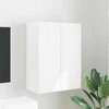 TV staliukas TV sieninė spintelė Balta 59,5 x 31 x 80 cm Apdirbta mediena