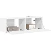 TV staliukas TV sieninė spintelė Balta 98 x 31 x 29,5 cm Apdirbta mediena