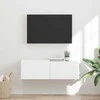 TV staliukas TV sieninė spintelė Balta 98 x 31 x 29,5 cm Apdirbta mediena