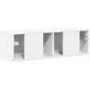 TV staliukas TV sieninė spintelė 98 x 31 x 29,5 cm Balta Apdirbta mediena
