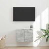 TV staliukas TV sieninė spintelė Betono pilka 59,5 x 31 x 40 cm