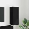 TV staliukas TV sieninė spintelė Juoda 30 x 31 x 80 cm Apdirbta mediena