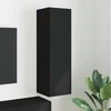 TV staliukas TV sieninė spintelė Juoda 30 x 31 x 100 cm Apdirbta mediena