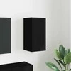 TV staliukas TV sieninė spintelė Juoda 30 x 31 x 60 cm Apdirbta mediena