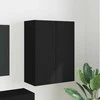 TV staliukas TV sieninė spintelė Juoda 59,5 x 31 x 80 cm Apdirbta mediena
